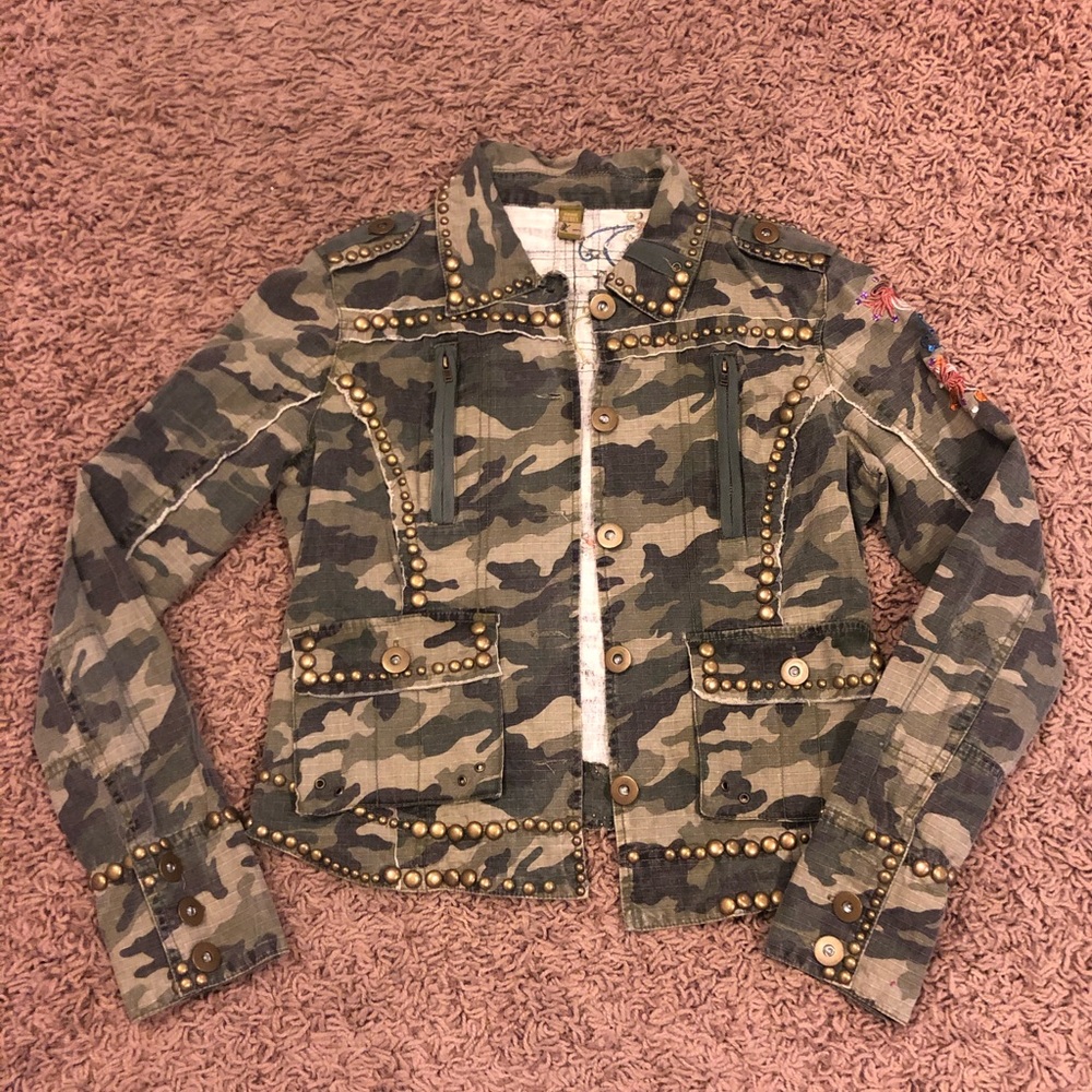 Camo Beaded True Rebel Jacket